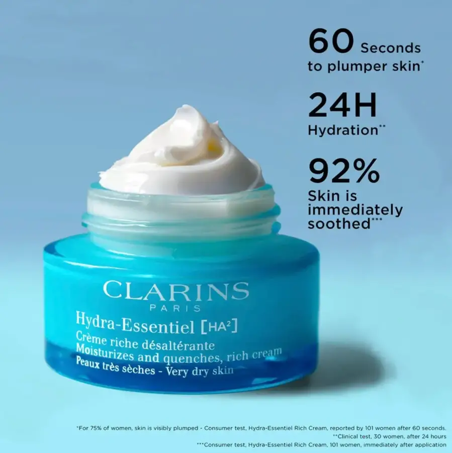Clarins Hydra-Essentiel [HA²] Rich Cream 50 ml Kuru Cilt Kremi - 6