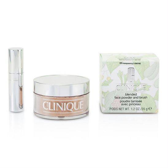 Clinique Blended Face Powder & Brush Transparency 3 Pudra - 2