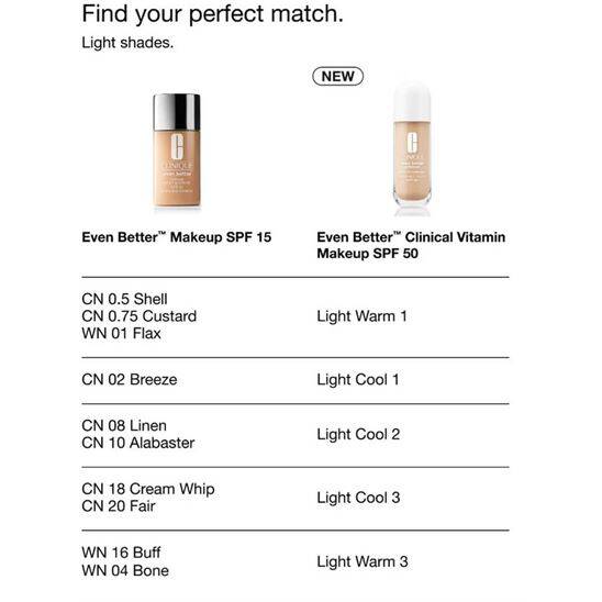 Clinique Even Better Vitamin Makeup SPF 50 Light Cool 2 Fondöten - 7