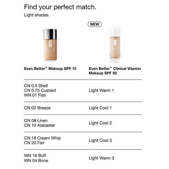 Clinique Even Better Vitamin Makeup SPF 50 Light Warm 3 Fondöten - 7