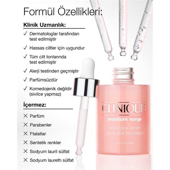 Clinique Moisture Surge Active Glow 50 ml Aydınlatıcı Yüz Serumu - 6