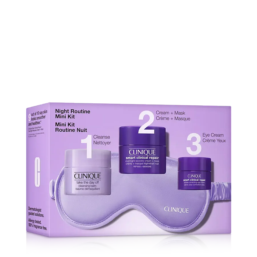 Clinique Night Routine Mini Kit 3'lü Gece Cilt Bakım Seti (1)