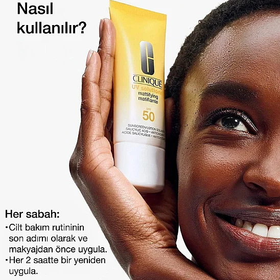 Clinique UV Solutions SPF50+ 40 ml Matlaştırıcı Güneş Kremi  - 8