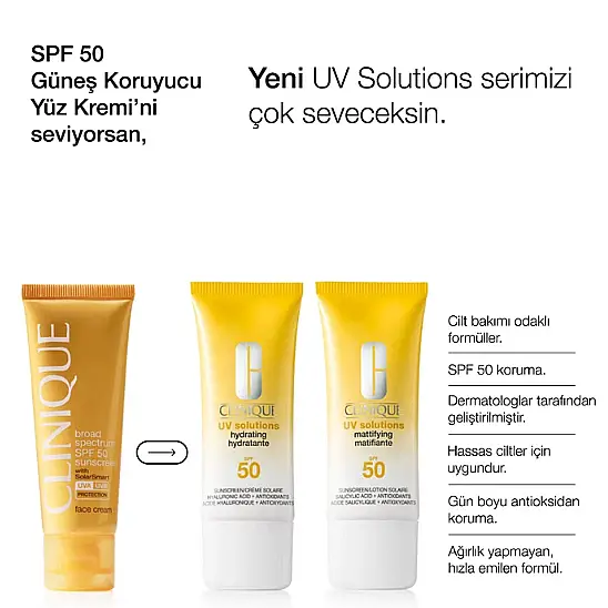 Clinique UV Solutions SPF50+ 40 ml Nemlendirici Güneş Kremi - 11