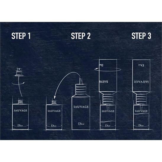 Dior Sauvage Recharge Refill EDT 300 ml Erkek Parfüm - 5