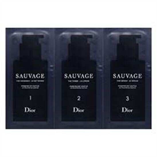 Dior Sauvage The Cleanser The Toner The Serum Set Sample - 1