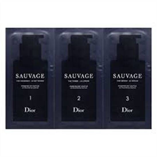 Dior Sauvage The Cleanser The Toner The Serum Set Sample - 1