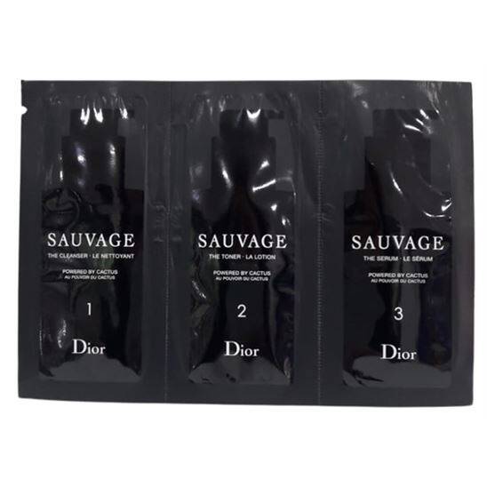 Dior Sauvage The Cleanser The Toner The Serum Set Sample - 2