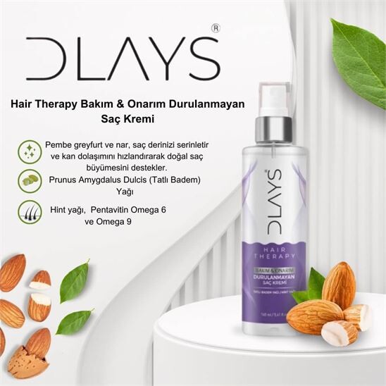 Dlays Hair Therapy Bakım & Onarım Durulanmayan Saç Kremi (1)