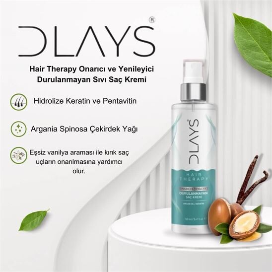 Dlays Hair Therapy Onarıcı&Yenileyici Durulanmayan Saç Kremi (1)