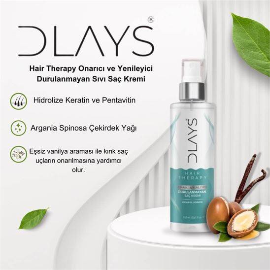 Dlays Hair Therapy Onarıcı&Yenileyici Durulanmayan Saç Kremi - 2