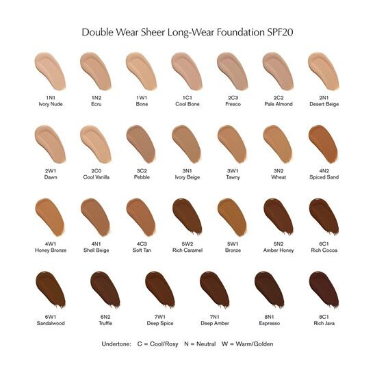Estee Lauder Double Wear Sheer Longwear SPF20 30 ml 2C3 Fondöten - 5