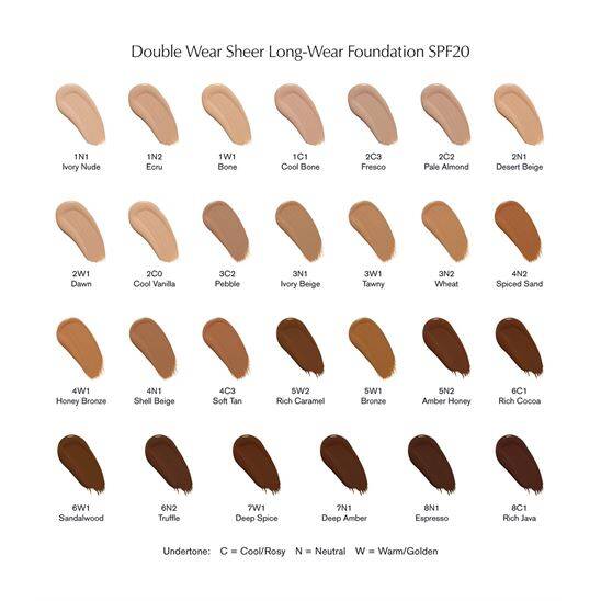 Estee Lauder Double Wear Sheer Longwear SPF20 30 ml 2C3 Fondöten - 5