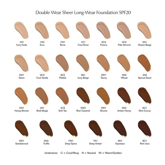 Estee Lauder Double Wear Sheer Longwear SPF20 30 ml 3N1 Fondöten - 5