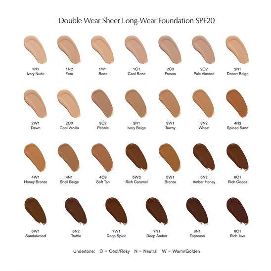 Estee Lauder Double Wear Sheer Longwear SPF20 30 ml 3N1 Fondöten - 5