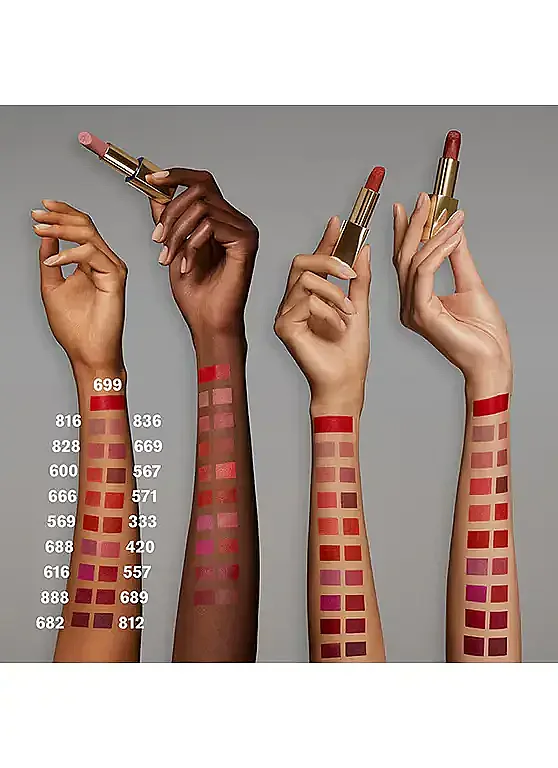 Estée Lauder Pure Color Hi-Lustre Lipstick 420 Rebellious Rose Ruj - 5