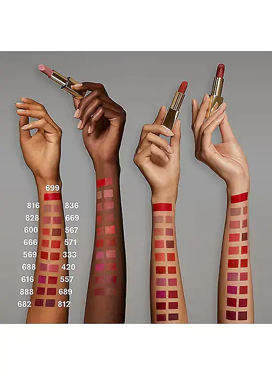 Estée Lauder Pure Color Hi-Lustre Lipstick 420 Rebellious Rose Ruj - 5