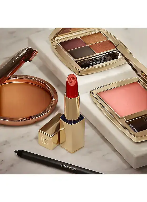 Estée Lauder Pure Color Hi-Lustre Lipstick 420 Rebellious Rose Ruj - 8
