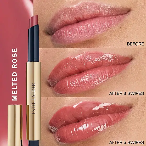 Estee Lauder Pure Color Melt-On Glosstick 156 Melted Rose Ruj - 3