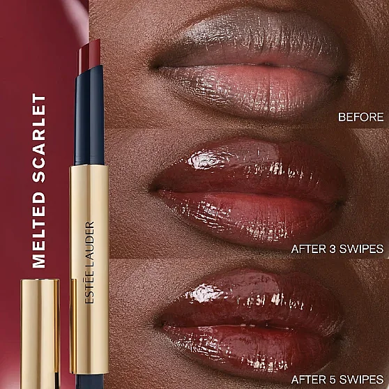 Estee Lauder Pure Color Melt-On Glosstick 289 Melted Scarlet Ruj - 3