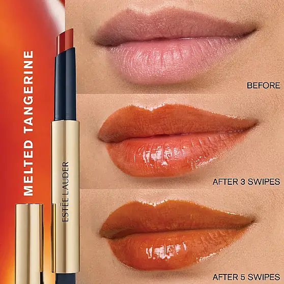Estee Lauder Pure Color Melt-On Glosstick 890 Melted Tangerine Ruj - 3