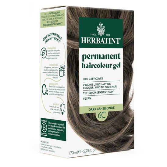 Herbatint 6C Dark Ash Blonde Koyu Küllü Sarı Saç Boyası - 1
