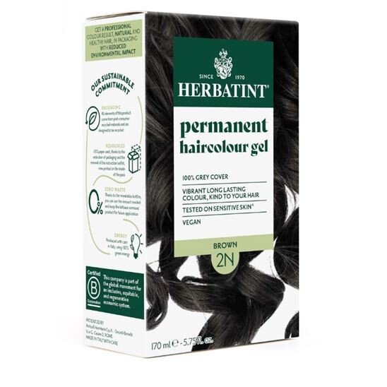 Herbatint 2N Brown Kahverengi Saç Boyası - 1