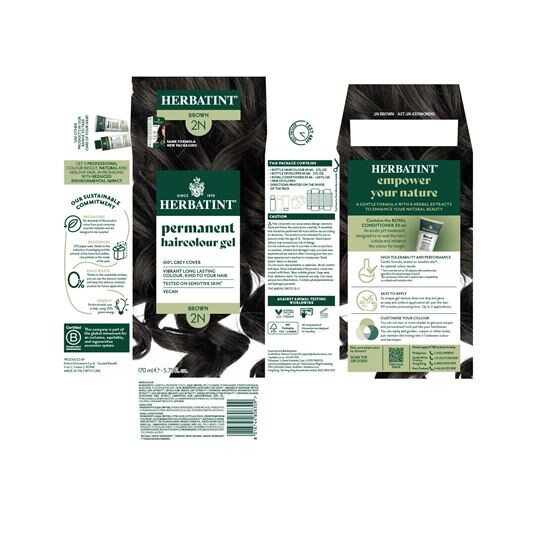 Herbatint 2N Brown Kahverengi Saç Boyası - 3