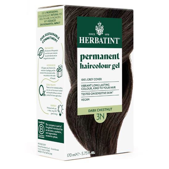 Herbatint 3N Chatain Fonce Koyu Kestane Saç Boyası - 1