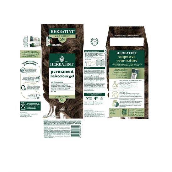 Herbatint 5N Chatain Clair Açık Kestane Saç Boyası - 3