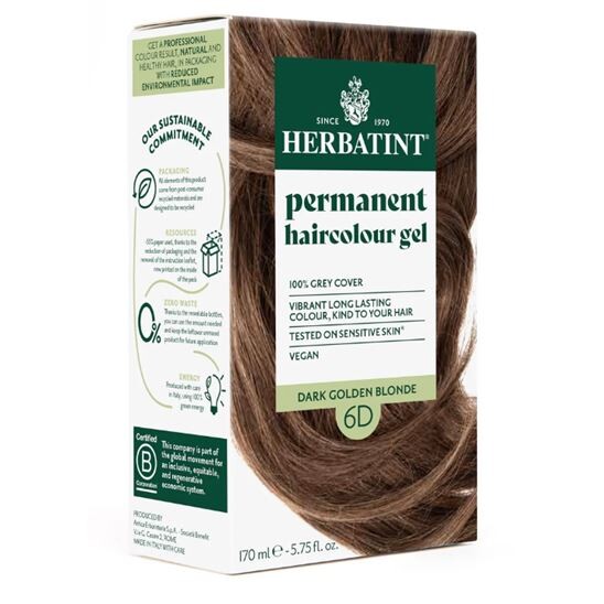 Herbatint 6D Blond Fonce Dore Koyu Altın Sarısı Saç Boyası