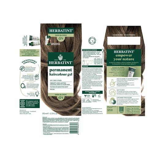 Herbatint 6N Blond Fonce Koyu Kumral Saç Boyası - 3