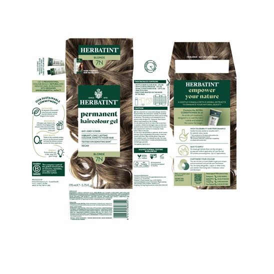 Herbatint 7N Blond Kumral Saç Boyası - 3