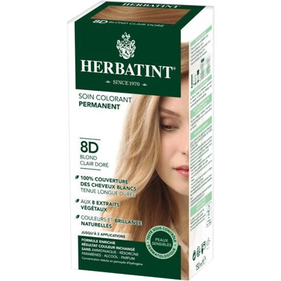 Herbatint 8D Blond Clair Dore Açık Altın Sarısı Saç Boyası