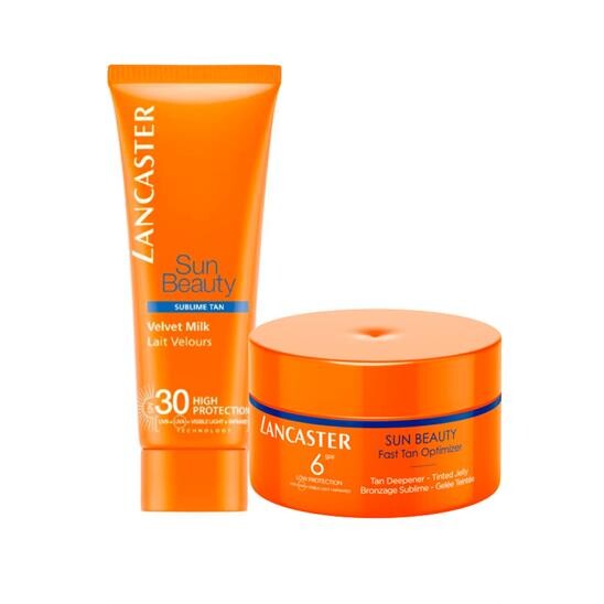 Lancaster Tan Deepener spf6 200 ml + Sun Beauty Body Milk SPF30 75 ml SET - 1