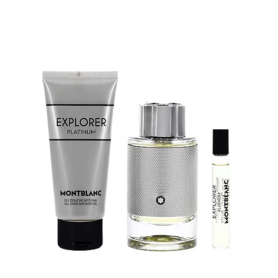 Montblanc Explorer Platinum EDP 100 ml Erkek Parfüm Seti (1)