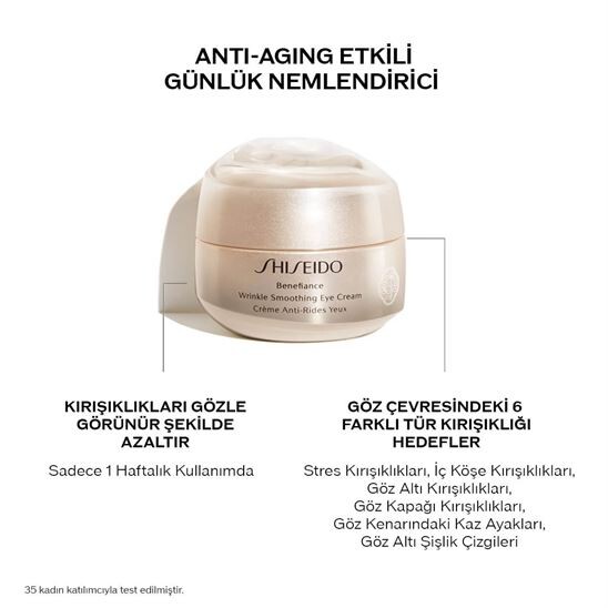 Shiseido Benefiance Wrinkle Smoothing Eye Cream 15 ml Göz Kremi - 7