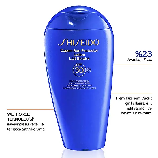 Shiseido GSC Blue Expert Sun Protector Lotion SPF30 300 ml Losyon - 2