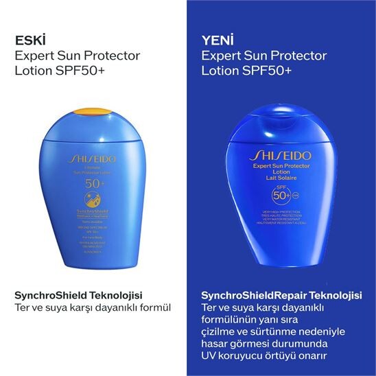 Shiseido GSC Blue Expert Sun Protector SPF 50+ 150 ML Losyon - 10