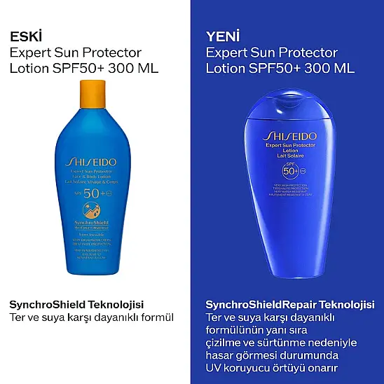 Shiseido GSC Blue Expert Sun Protector SPF 50+ 300 ML Losyon - 5