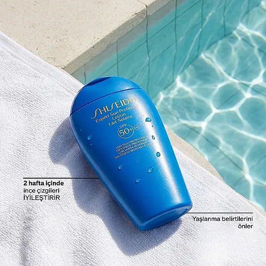 Shiseido GSC Blue Expert Sun Protector SPF 50+ 300 ML Losyon - 7