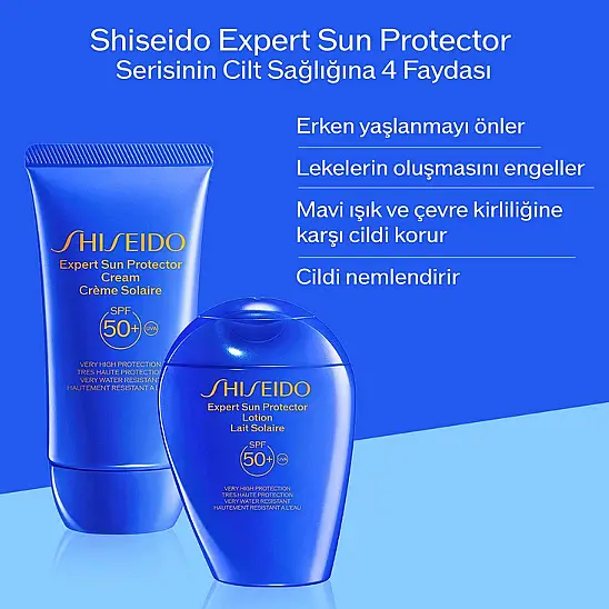 Shiseido GSC Blue Expert Sun Protector SPF 50+ 50 ML Losyon - 11