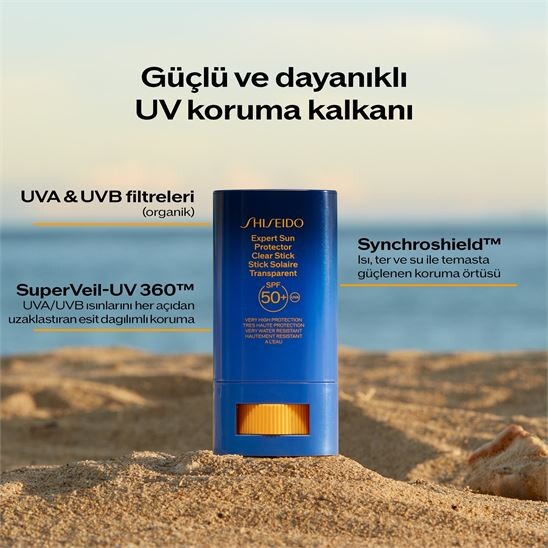 Shiseido UV Protective Clear Stick SPF 50 + Wetforce Güneş Koruyucu 20g - 9