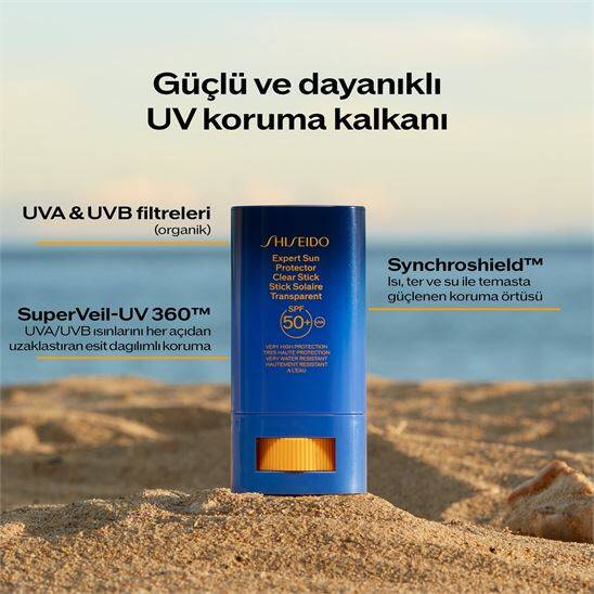 Shiseido UV Protective Clear Stick SPF 50 + Wetforce Güneş Koruyucu 20g - 9