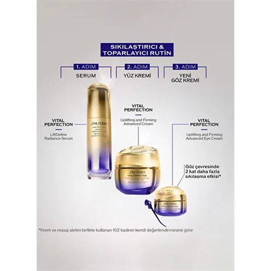 Shiseido Vital Perfection Uplifting Firming Advanced Eye Cream 15 ml Göz Kremi - 9